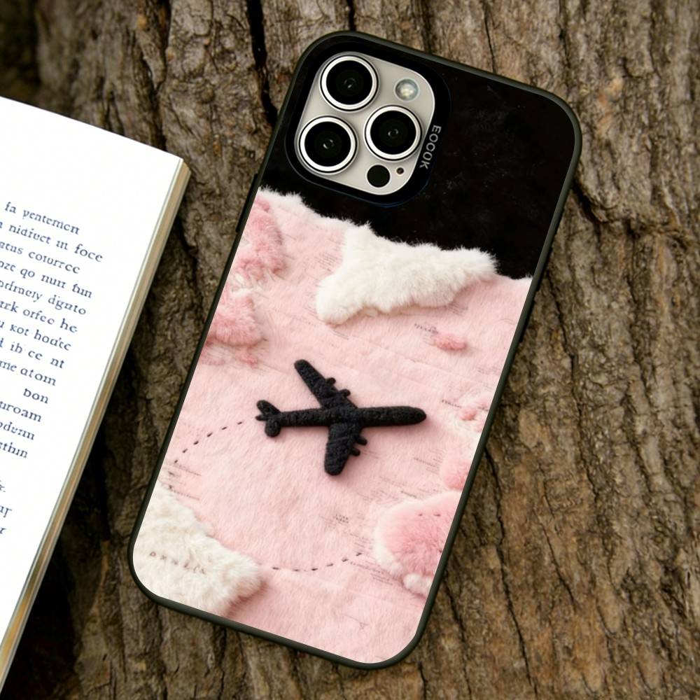 Чехол для телефона с рисунком маршрутов самолетов Для iPhone 17,16,15,14,13,12,11 Plus,Pro Max,XS,Красочный серебристый чехол для телефона Funda Cover