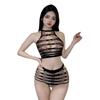 Sex underwear free perspective hollowed out sexy women's large size breast-revealing sex clothes small chest show large set