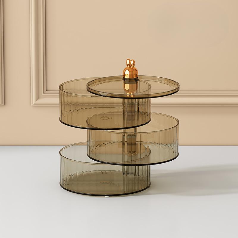 Rotatable Candy Box, Nut Snack Storage Box for Home Living Room, Table Top Jewelry Rotating Storage Box, 2/3/4 Layers Sundries Storage Box