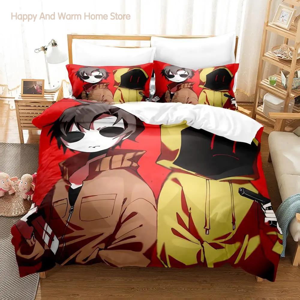 Creepypasta Bedding Collection Single Twin Full Queen King Size Bed Collection Aldult Boys Bedroom Duvetcover Collections Anime Roupas De Cama