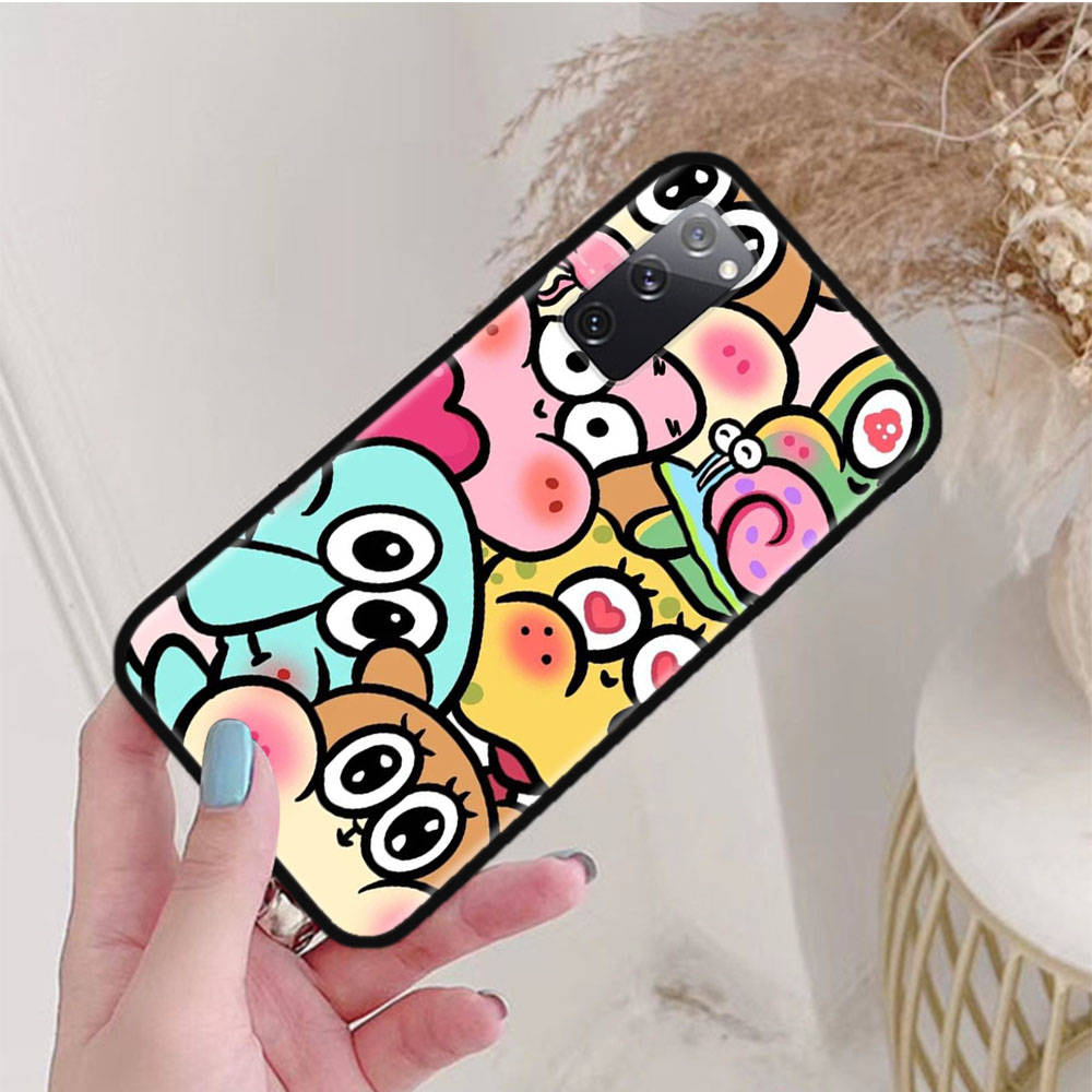 Черный чехол для Samsung Note 20 Lite S24 Ultra S23 A03 A05 A06 A11 A71 A15 A16 A13 A24 A25 A33 A52 A53 A50 M55 M35 Plus S-42 Губка Боб Друг