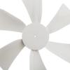 6 Inch RV Exhaust White Vent Fan Blade with 12V D-Shaft RV Fan Motor and 2 Screws,Replacement for RV Bathroom Camper Mobile Home