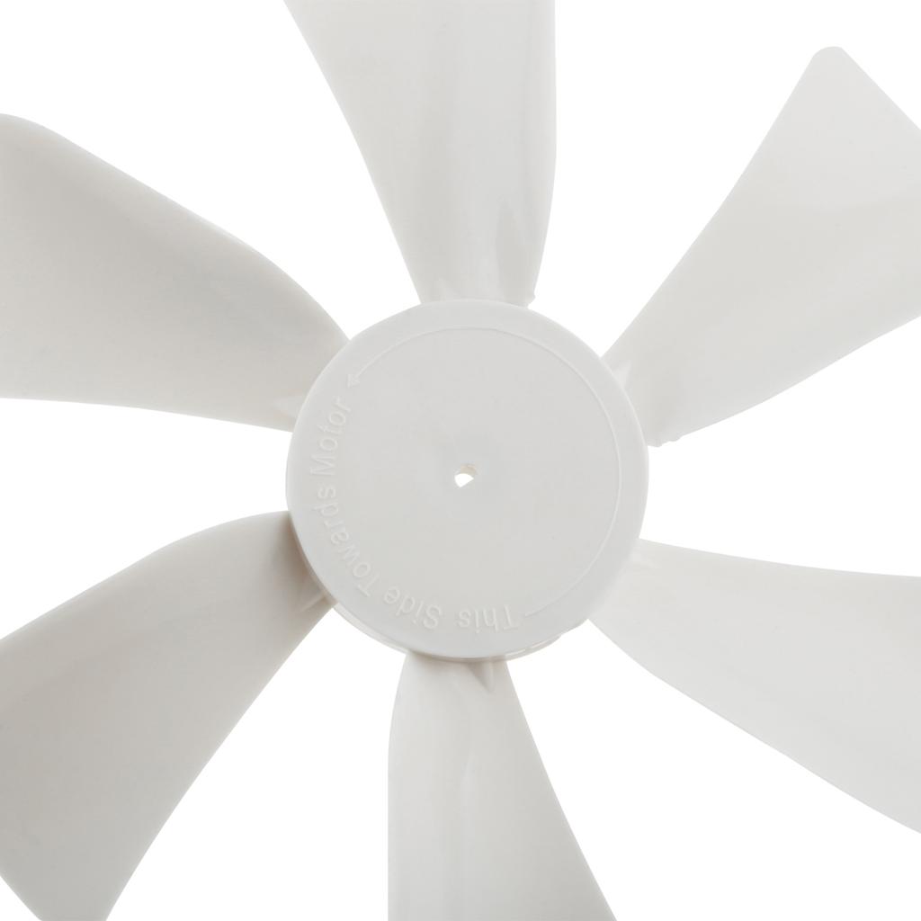 6 Inch RV Exhaust White Vent Fan Blade with 12V D-Shaft RV Fan Motor and 2 Screws,Replacement for RV Bathroom Camper Mobile Home