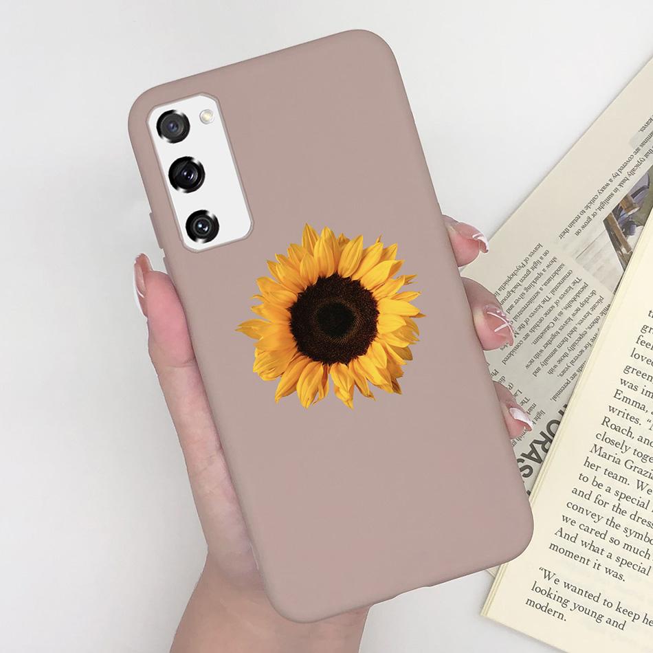 Case for Fundas Samsung Galaxy S20 FE S 20 FE S20FE Case Samsung S20 FE Phone Silicone Flower Cute Soft Back Cover Cases Bumper