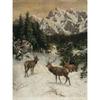 Vintage Country Farmhouse Art Shepherd Elk Hare Lamb Wildlife Poster Canvas Paintings Wall Art Pictures Home