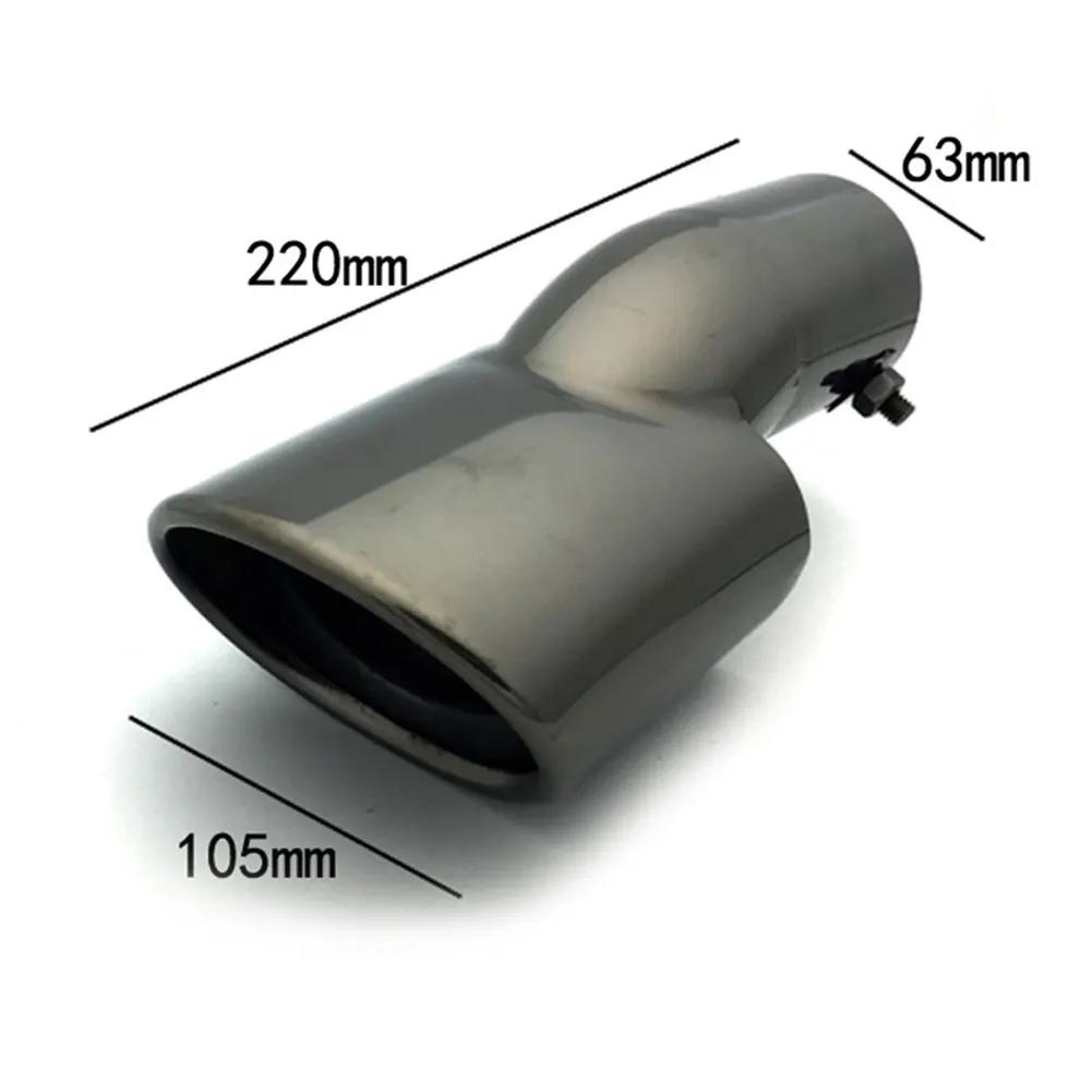 Задний глушитель из нержавеющей стали, наконечники выхлопной трубы для Honda Civic 10-го поколения 2016 2017, черный/синий/хром