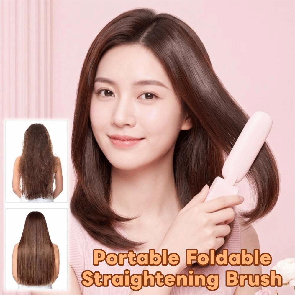 Wireless Mini Straight Hair Brush Portable Portable Hair Straightener Hair Styling Iron Festival