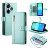 DF-011 For Xiaomi Redmi 13 4G/13 5G Case Zipper Pocket Wallet Leather Phone Cover with Straps