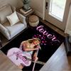 Love Song Performance Customized Name Area Rug Design for Outdoor Balcony Game Room Playrooms Anti-slip Rug Anime Office Decor