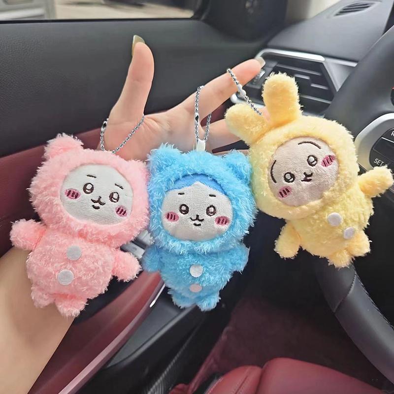 Пижама Chiikawa плюшевый брелок милый Usagi Hachiware мягкая кукла кулон автомобильный брелок рюкзак сумка Декор детский подарок
