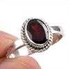 Natural Garnet Gemstone Handmade 925 Solid Silver Jewelry Ring Size 7.5 C9r58