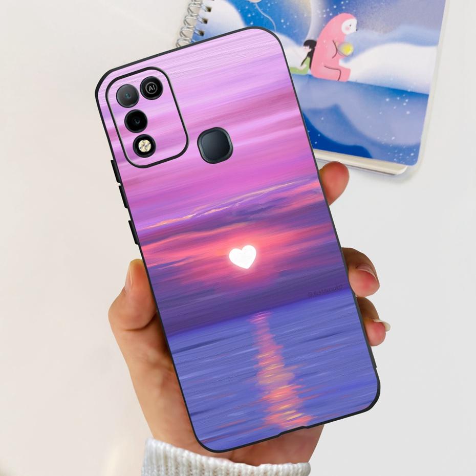 Чехол для телефона Infinix Hot 10 Play X688C X688D Милый дизайн Мягкая силиконовая задняя крышка Для Infinix Hot 10 X682 Hot10 10 Lite X657B