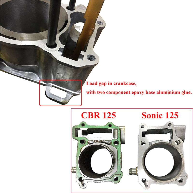 Комплект прокладок поршневых колец цилиндра 58 мм для Honda CBR125 CBR125R 04-17 Sonic 125