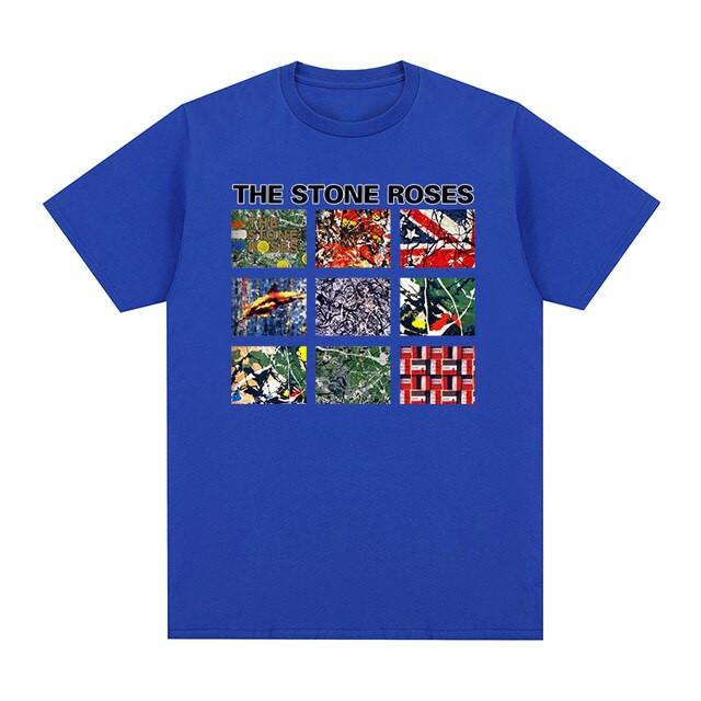 The Stone Roses Band Cotton Gift For Fan Blue S-2345XL Unisex T Shirt Unisex T-Shirt