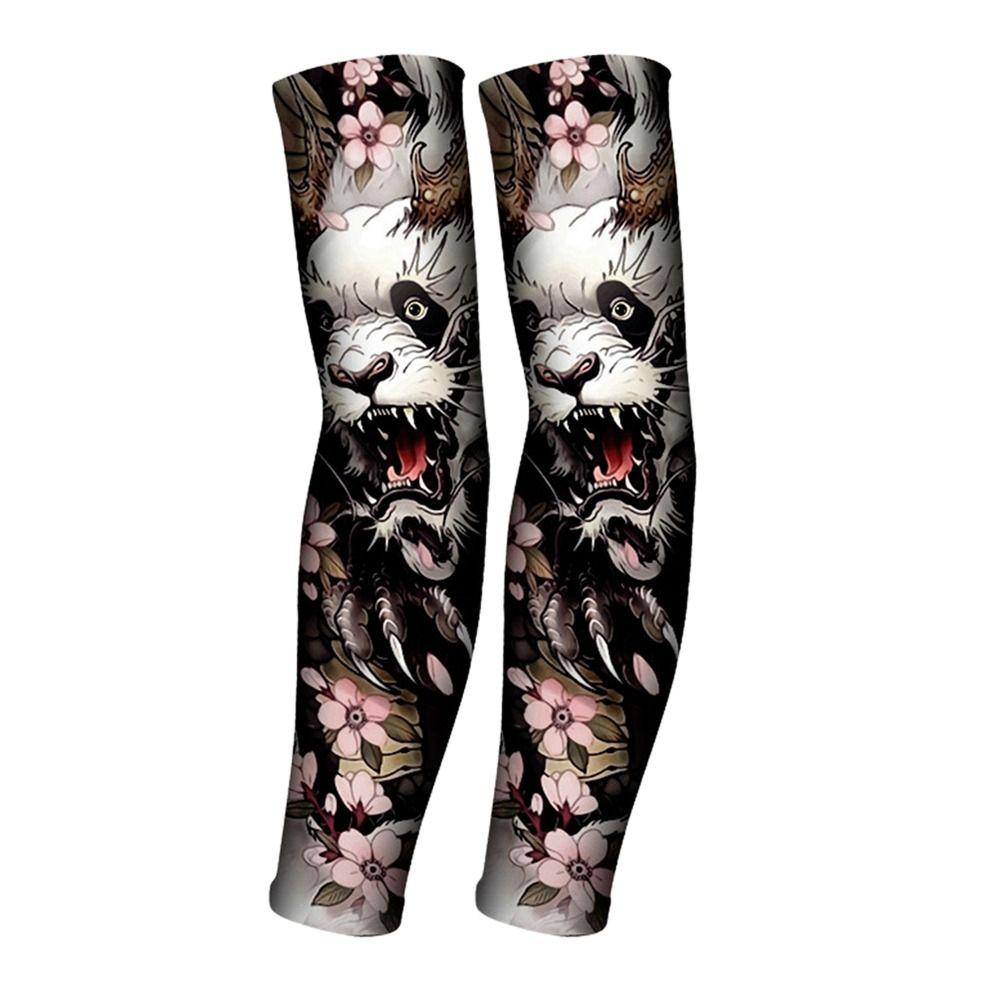 Protection Outdoor Sport Basketball Arm Cover Sun Protection Tattoo Arm Sleeves Flower Arm Sleeves