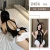 Sexy bunny tight lingerie open free uniform temptation passion boob nightclub onesie