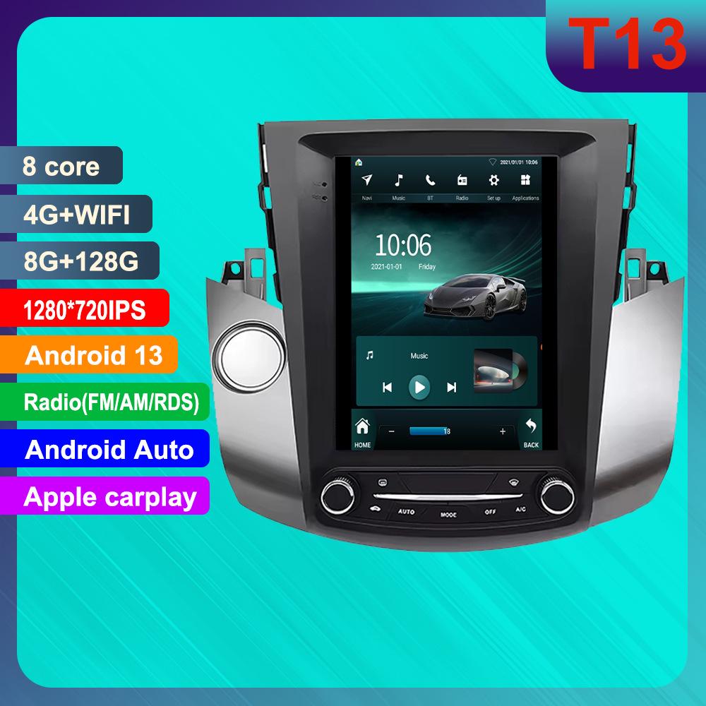 Toyota RAV4 Android GPS Навигация Смарт-управление с HD Камерой Заднего Вида и Совместимостью с CarPlay