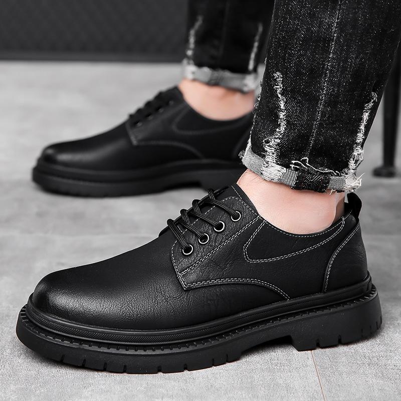 New Men Leather Shoes For Men Business Dress Shoes Cowhide Commuting Work Shoes Men British Suit Groom Wedding Men Shoes