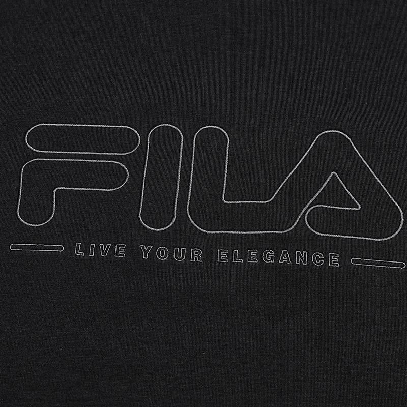Fila Оригинальная Мода Классический Простой Ретро Спорт Повседневный Вышитый Логотип Универсальный Удобный Свободный Вязаный Худи Унисекс худи Черный F61U619201FBK