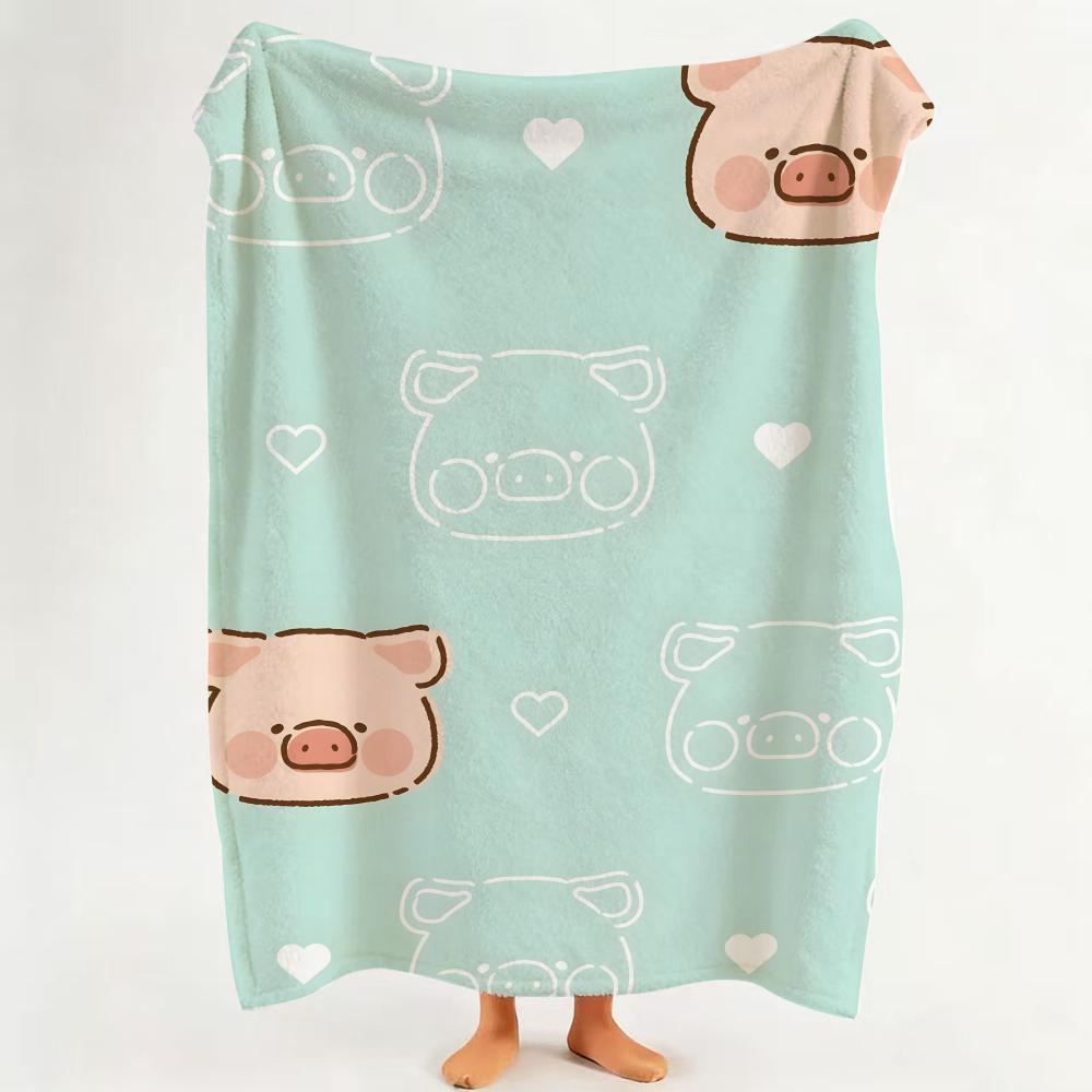 ip L LuLu Throw Flannel Throw Blanket Suitable for Sofa Living Room Bedroom