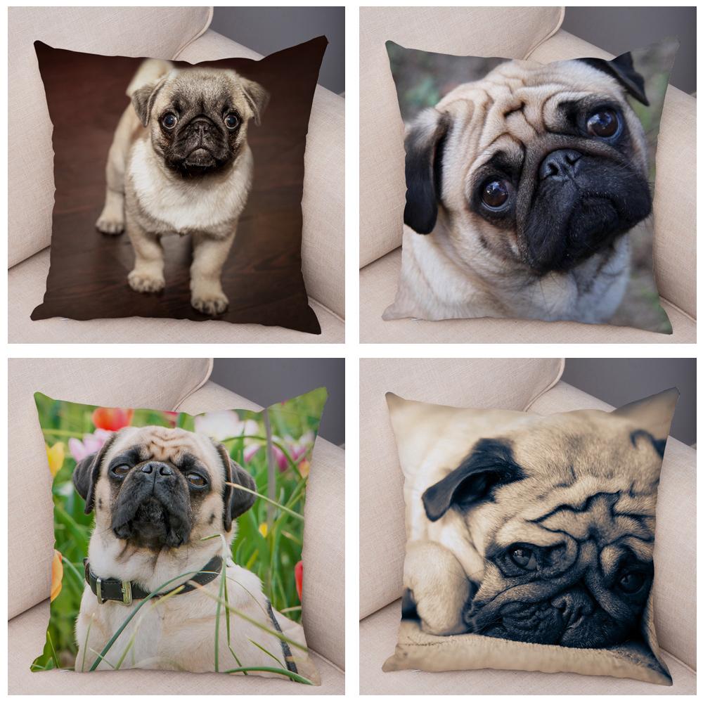 Чехол для подушки с милым домашним животным и животным, декоративная наволочка для автомобильного дивана, наволочка