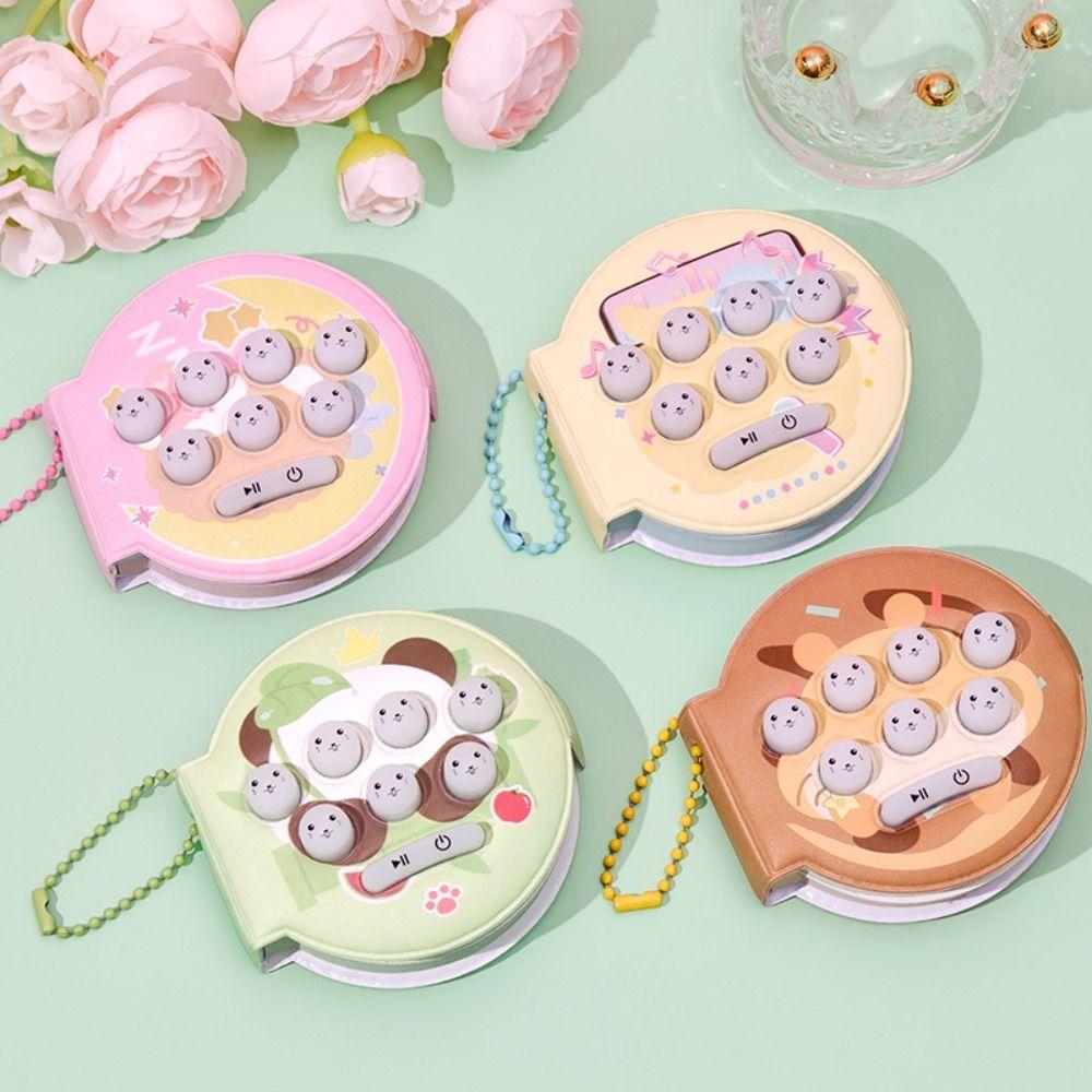 Multi-functional Music Notepad Keychain Bag Pendant Toy Key Ring Cartoon Notepad Pendant Game