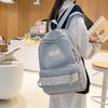 Floral Print Student School Bag Women's Patchwork Backpack Travel Backpack