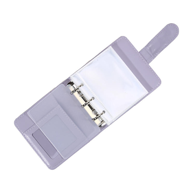 Легкий Мини K-pop Обложка для Альбома для Фотокарточек Кожаный Маленький Фотоальбом на Разъемных Листах для Организатора Коллекционных Карт Игровых Карт