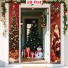 2pcs Christmas & Chinese New Year Santa Claus Door Couplet