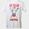 GG Allin Murder Junkies Metal Punk Rock Short Sleeve White Unisex T-shirt S-5XL Unisex T-Shirt