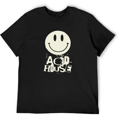 LAYUNSHUDI Acid House Raver Ecstacy Музыкальная Мужская Футболка Унисекс Футболки Черная Одежда