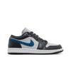Женские Air 1 Low 'Anthracite Industrial Blue' (женские размеры) Антрацит / Нейтрально-серый / Белый / Индустриальный синий Винтажные баскетбольные кроссовки