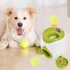 2 In 1 Pet Feeding Machine Interactive Toy Reward Machine Tennis Ball Launcher  Dog Training