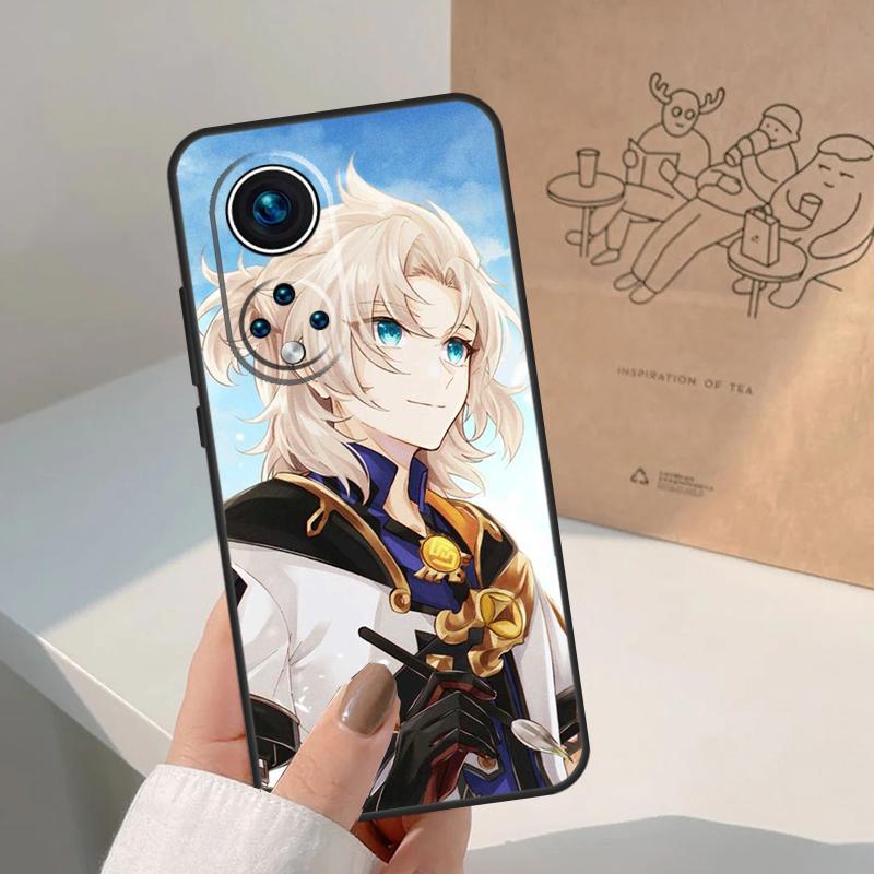 Чехол Genshin Impact Альбедо для Honor Magic 8 Pro 5 6 7 Lite Honor 200 400 Pro X9c X9b X9a X8a X8b 50 70 90