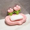 Creative Floral Soap Box Draining Non-slip Soap Dish Bathroom Accessories Lovely Soap Holder For Home Bath