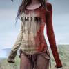 Halloween Long Sleeve T Shirt Loose Fit Crew Neck 3D Print Casual Comfort Womens Mens Daily Wear