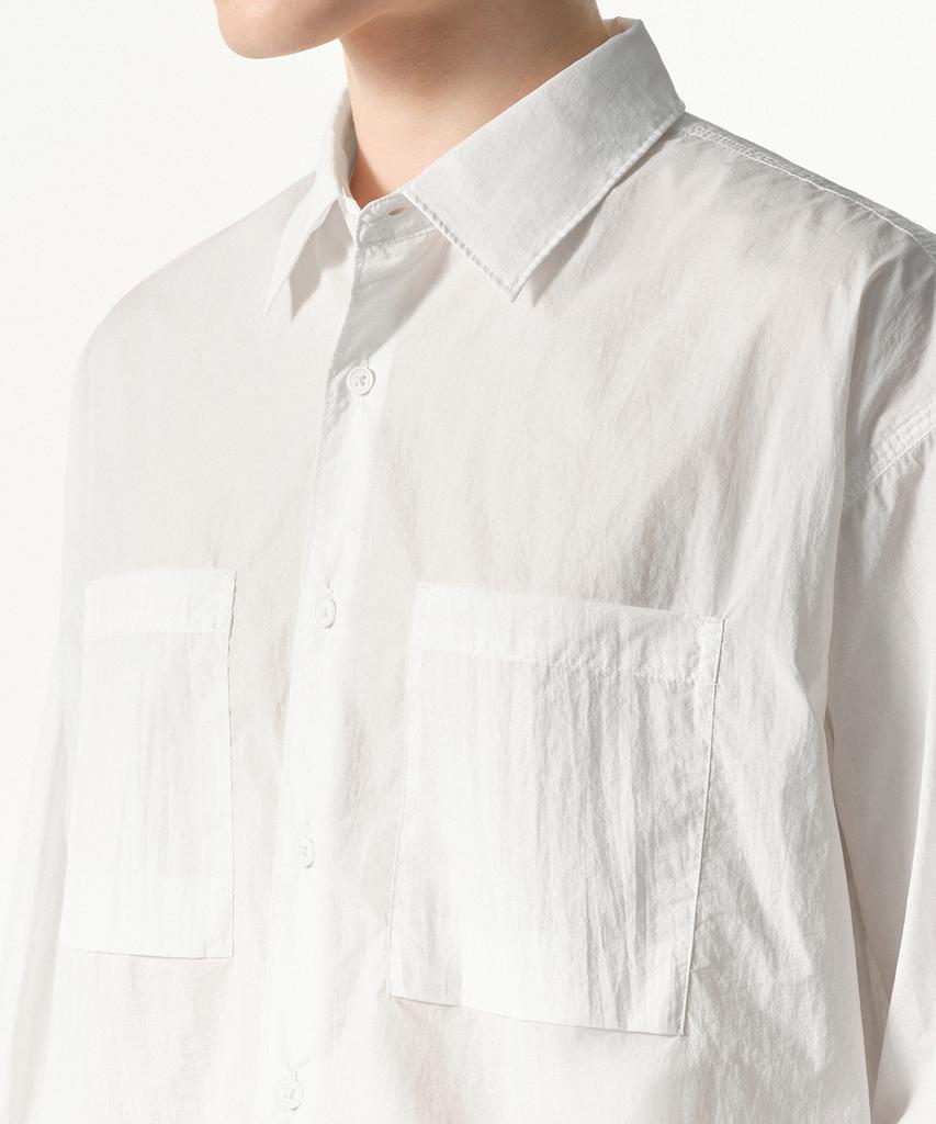 MUSINSA STANDARD [City Leisure] Lightweight Nylon Oversized Shirt [White]