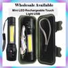 Waterproof Portable Torch Light 3 Mode Rechargeable Torch Light LED Light Zoomable USB Charge