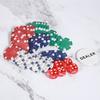 200 шт. игровой набор фишек для покера с игральными кубиками и карточками, портативный алюминиевый футляр для детей и взрослых