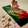 Флаг Португалии Модное пляжное полотенце: Идеально для летних приключений Мягкое, впитывающее и быстросохнущее, подходит для плавания и купания