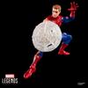 Hasbro Серия Marvel Legends «Магия»: "Сбор" Паук-Человек с боевыми повреждениями 15 см Игрушка-фигурка + Лимитированная фольгированная коллекционная карточка