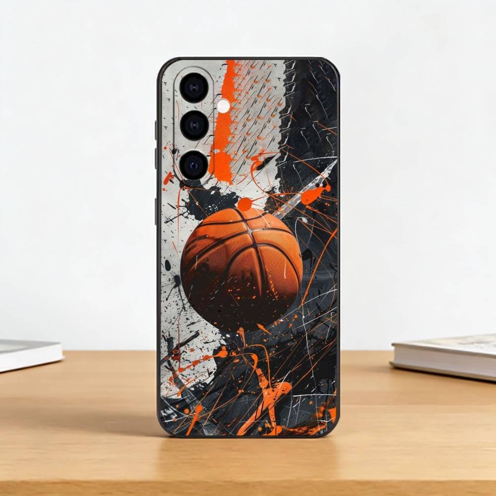 Basketball Basket Sports Phone Case For Samsung Galaxy A73,A72,A71,A70,A53,A52,A51,Others Soft Black Cover