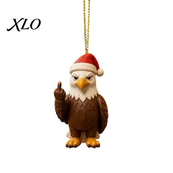 Timeless Holiday Ornament Funny Christmas Middle Finger Ornament, Acrylic Pendant Hanging Decor for Xmas Durable Tree, Novelty Snarky Decoration,