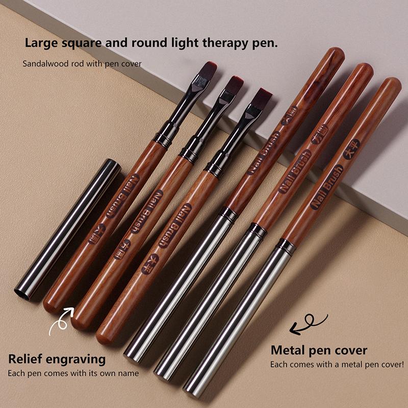 Sandalwood Nail Design Large Art Line Pen Nail Construction Painting Brush Extension Drawing Carving Pen Diy Manicure Tool