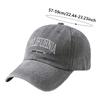 Unisex Embroidered Baseball Cap "California West Coast" Lettering Duckbill Cap  for Women & Men