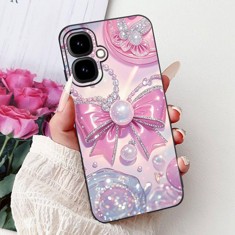 For Infinix Smart 10 2025 Elegant Floral Butterfly Phone Case For Infinix Smart10 Soft Silicone TPU Cases