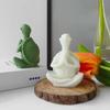 Meditation Turtle Aromatherapy Candle Mold with Hands Together Turtle Gypsum Decoration Silicone Mold Art Gypsum Mold
