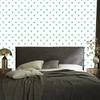 Heart Wallpaper White, Mint and Sea Blue 50x1000