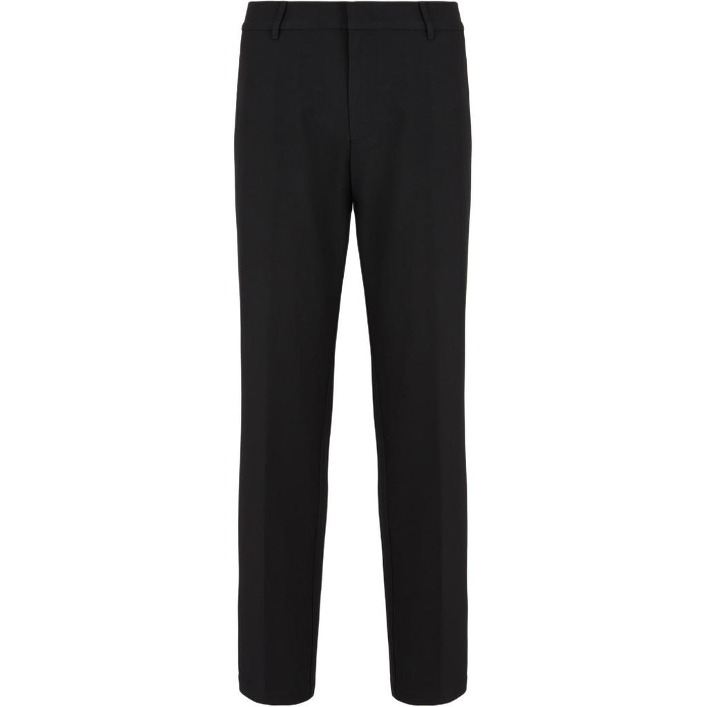 EMPORIO ARMANI Compact Fabric Chinos With Wool Finish 6D1P65-1NUUZ-0999