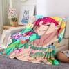 Custom Name Saja Boys Theme Printed Blanket - Perfect for Couch, Bed, Travel & Outdoor Use | Machine Washable, Cozy & Durable.